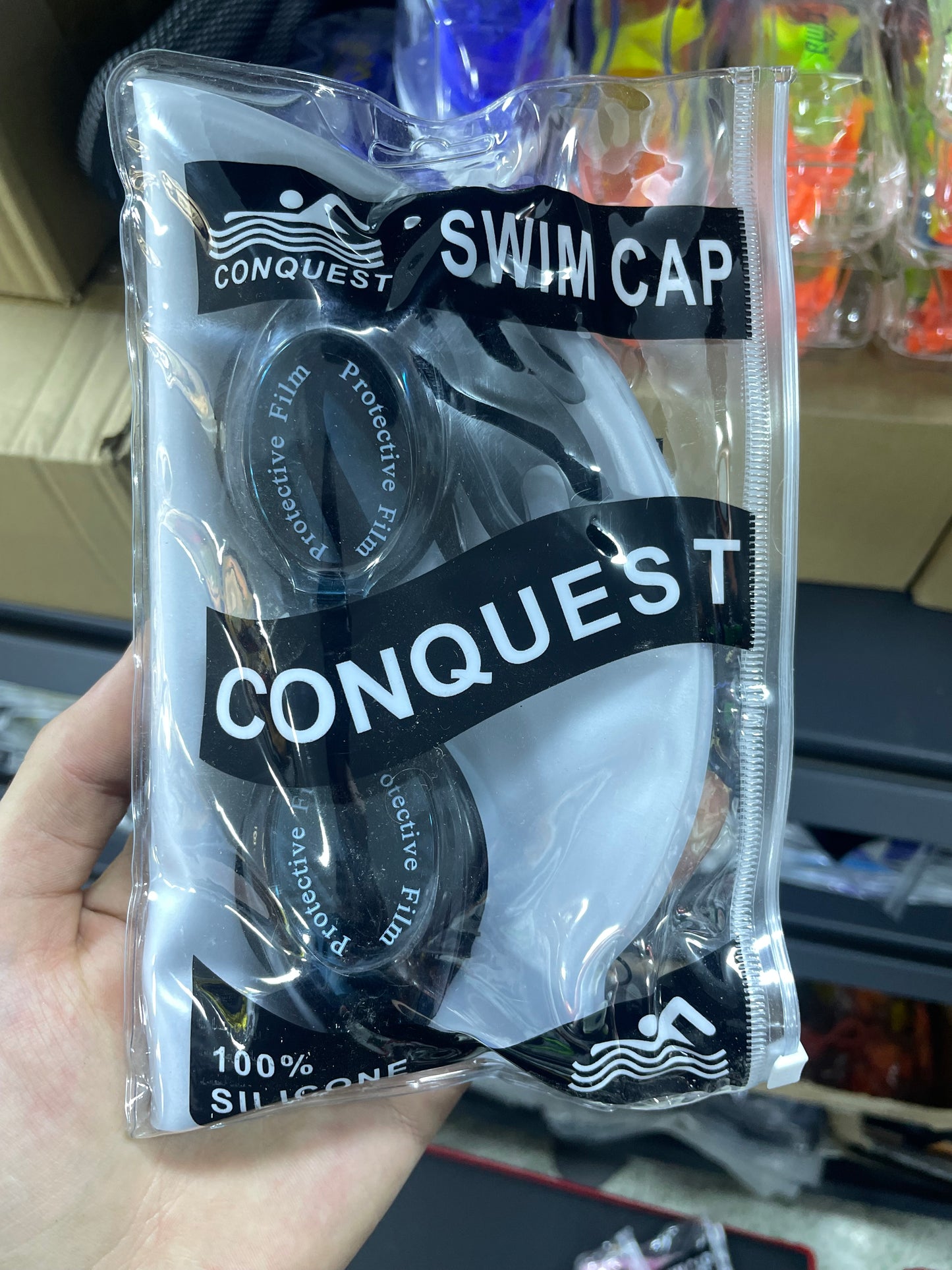 Pack enfants Natation Conquest 3 en 1 – Lunettes de Natation, Bonnet Silicone et Bouchons d’Oreilles