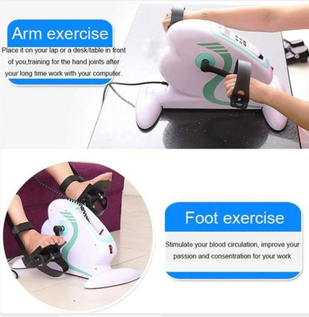 Mini vélo de rééducation électrique portable, thérapie physique des bras et des jambes  دواسة كهريائية مصغرة