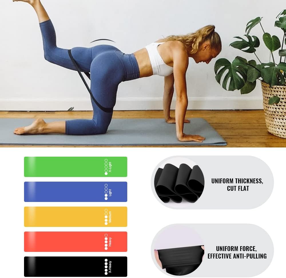 5Pcs Elastic Resistance Band Set for sports exercises - 5Pcs Elastic Resistance Band Set for sports exercises