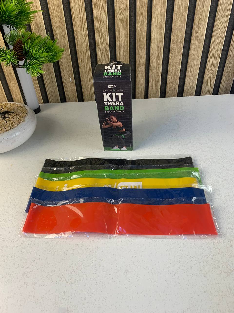 5Pcs Elastic Resistance Band Set for sports exercises - 5Pcs Elastic Resistance Band Set for sports exercises