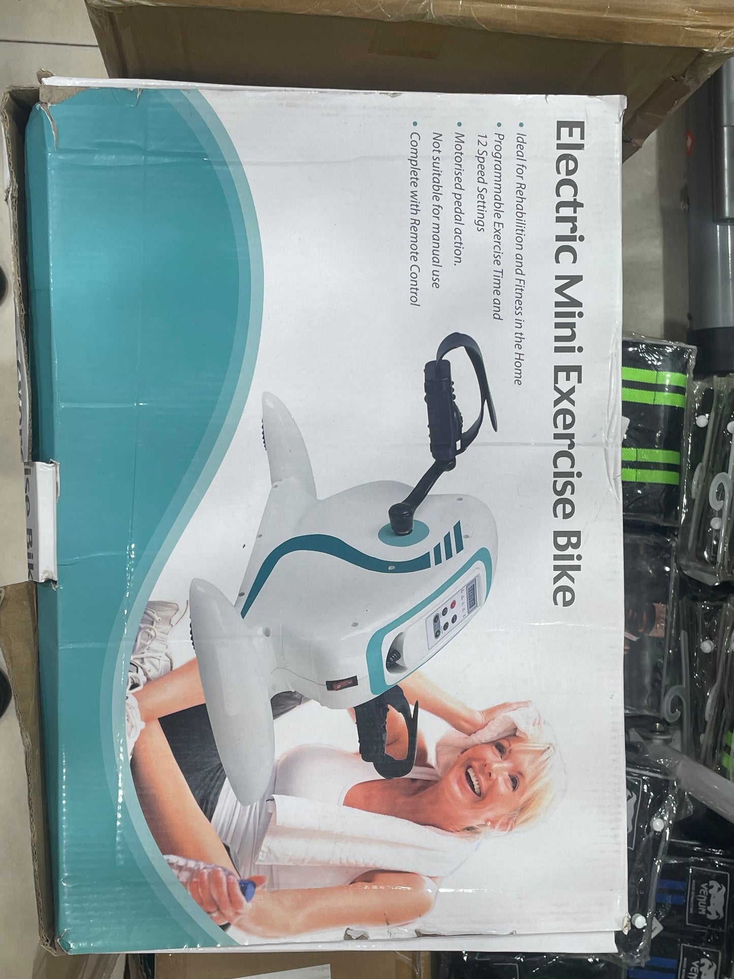 Mini vélo de rééducation électrique portable, thérapie physique des bras et des jambes  دواسة كهريائية مصغرة