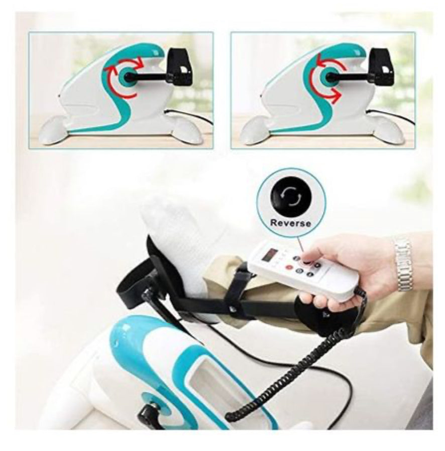 Mini vélo de rééducation électrique portable, thérapie physique des bras et des jambes  دواسة كهريائية مصغرة